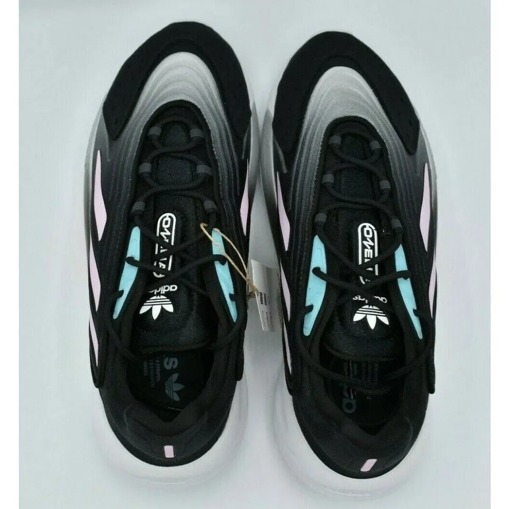 NWB‎ Adidas Womens Size 8.5 Ozelia W Core Black Pink Cloud White Shoes H04266